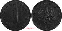 Germany 1 Reichspfennig Germany - Third Reich Zinc 1942 J Hamburg WWII Issue KM# 97 (09) -