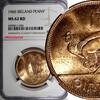 Ireland 1 Penny 1966 IRELAND Republic Bronze 1966  NGC MS62 RD FULL RED ... 30,06 EUR  zzgl. 12,88 EUR Versand