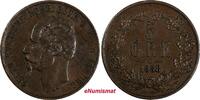 Sweden Bronze SWEDEN Oscar I 1858 L.A. 5 Ore KM# 690 (20 428) -