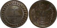 Tunisia 5 Centimes 1907 Tunisia Muhammad V Bronze AH1325//1907 A  High G... 17,18 EUR  zzgl. 12,88 EUR Versand