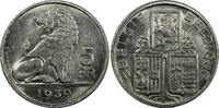 Belgium 5 Francs 1939 Belgium Leopold III 1939  BELGIE BELGIQUE 25mm XF ... 38,65 EUR  zzgl. 12,88 EUR Versand