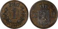 Norway 1 Øre Norway Oscar II Bronze 1902 The Norwegian Lion XF KM# 352 (20 709) -