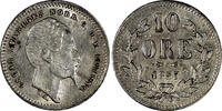 SWEDEN Oscar I (1844-1859) Silver 1857 ST 10 Ore KM# 683 (20 480) Uncertified