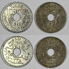 Tunisia 10 Centimes 1918.1920 TUNISIA LOT OF 2 COINS Muhammad V 1918-192... 19,33 EUR  zzgl. 12,88 EUR Versand
