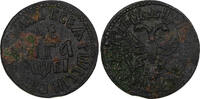 1712 Denga 1712 Russia Peter I Copper 1/2 Kopek 3,58 g VF Details KM# 116 (6887) Uncertified