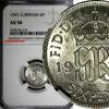 United Kingdom 6 Pence GREAT BRITAIN George VI Silver 1941 NGC AU58 KM# 852 (214) -