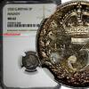 United Kingdom 3 Pence GREAT BRITAIN George V 1920 Maundy NGC MS62 Rainbow Toned KM# 813 (68) -