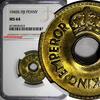 Fiji 1 Penny 1943 Fiji George VI Brass 1943 S  NGC MS64 WWII Emergency I... 51,53 EUR  zzgl. 12,88 EUR Versand