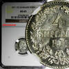 Denmark 4 Skilling Denmark Christian IX Silver 1871 CS NGC MS65 NICE KM# 775.2 (023) -