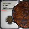 Estonia 2 Senti 1934 ESTONIA Bronze 1934  NGC MS63 BN 1 YEAR TYPE KM# 15... 42,94 EUR  zzgl. 12,88 EUR Versand