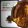 Latvia 1 Santims 1939 LATVIA Bronze 1939  NGC MS64 RB Nice Red Toning BU... 42,94 EUR  zzgl. 12,88 EUR Versand
