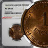 Mozambique 1 Escudo Mozambique PORTUGUESE 1962 NGC MS64 RB BETTER DATE Mint-600,0KM# 82(5) -