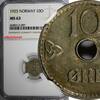 Norway Ore Norway Haakon VII 1925 10 Ore NGC MS63 BETTER DATE 1 GRADED HIGHER KM# 383 (87) -
