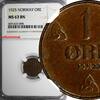 Norway Bronze Norway Haakon VII 1925 1 Ore NGC MS63 BN BETTER DATE KM# 367 (098) -