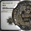 20 Centimes FRANCE Silver 1851-A  NGC AU55 NICE TONING Liberty Head KM# 758.1 (9)