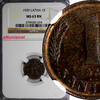 Latvia 1 Santims 1939 Latvia Bronze 1939  NGC MS63 BN Nice Coin KM# 10 (... 34,36 EUR  zzgl. 12,88 EUR Versand