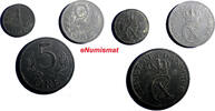 Denmark LOT OF 3 COINS Zinc WWII 1942-1944 5, 2 ,1 Ore KM# 834a 832 833a (94) Uncertified