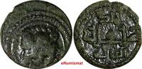 Italy AE SICILY Italian states William II (1166-1189) AE 1 Follaro Lion Biaggi-1232 (943) -