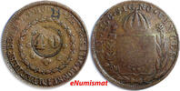 Brazil 40 REIS 1830 Brazil 1830 R  Countermark on 80 Reis of Pedro I SCA... 21,47 EUR  zzgl. 12,88 EUR Versand