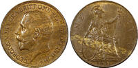 United Kingdom 1 Penny Great Britain George V (1910-1936) Bronze 1921 aUNC KM# 810 (21 639) -