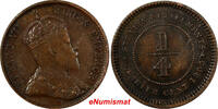 Malaysia 1/4 Cent 1905 STRAITS SETTLEMENTS Bronze Edward VII 1905  SCARC... 47,24 EUR  zzgl. 12,88 EUR Versand