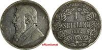 South Africa 1892 Shilling South Africa Silver Johannes Paulus Kruger Mintage-129,627 KM#5(2) -