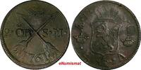SWEDEN Adolf Frederick Copper 1761 S.M. 2 Ore Mintage:422,000 KM#461 (14 629) Uncertified