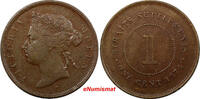 Malaysia 1 Cent 1874 Straits Settlements Victoria Copper 1874 H  Choice ... 38,65 EUR  zzgl. 12,88 EUR Versand