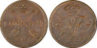 Sweden Frederick I Copper 1750 1 Ore Last Year Type Mint-353,000 KM# 416.1 (358) Uncertified