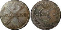 1/2 Skilling Sweden Carl XIV Johan Copper 1827  Mintage-800,000 KM# 596 (21 018) Uncertified