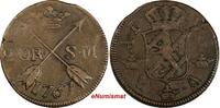 SWEDEN Adolf Frederick Copper 1767 2 Ore, S.M. Low Mintage-467,000 KM#461 (298) Uncertified