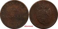 4 Skilling Denmark Frederik VI Copper 1815  Token Coinage KM# Tn6 (11 320) Uncertified