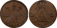 1/4 Skilling SWEDEN Gustav IV Adolf Copper 1805  aUNC KM# 564 (20 829)