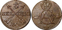 1/4 Skilling SWEDEN Gustaf IV Adolf Copper 1808  Avesta mint AU KM# 564 (21 014)