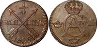 1/4 Skilling SWEDEN Gustaf IV Adolf Copper 1805  Avesta mint Unc KM# 564 (21 015) Uncertified