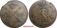 SWEDEN COPPER Adolf Frederick 1763 2 Ore,S.M Low Mintage 401,000 KM#461(2375A) Uncertified