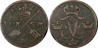 Sweden Frederick I Copper 1749 1 Ore, S.M. 29,75mm KM# 416.1 (21 162) Uncertified