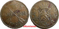 Sweden Adolf Frederick Copper 1768 2 Ore, S.M. Low Mintage-168,000 KM#461 (57) Uncertified