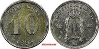 SWEDEN Oscar II Silver 1898 EB 10 Ore Large lettering KM# 755 (11 004) Uncertified