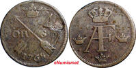 SWEDEN COPPER Adolf Frederick 1768 1 ORE S.M. Mintage:317,000 KM# 460 SCARCE (9) Uncertified
