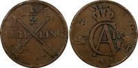 1/2 SKILLING SWEDEN COPPER 1803  OVERSTRUCK ON 1 ORE S.M. 1748 FULL DATE (383) Uncertified