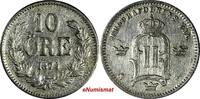Sweden Oscar II Silver 1874 ST 10 Ore KM# 737 (13 770) Uncertified
