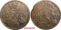 SWEDEN COPPER Frederick I 1749 2 Ore,S.M.Struck at Avesta Mint .KM# 437 (2341) Uncertified