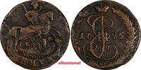 Denga Russia Catherine II Copper 1795 EM  Ekaterinburg Mint C# 56.2 (18 697) Uncertified