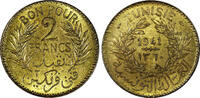 Tunisia 2 Francs 1941 Tunisia Aluminum-Bronze AH1360 1941  UNC Toned KM#... 19,33 EUR  zzgl. 12,88 EUR Versand