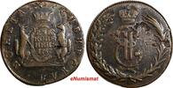 Russian Federation 2 Kopecks RUSSIA SIBERIA Catherina II Copper 1767 KM  First Date for Type C#4 (6) Uncertified