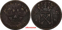 1 Daler Sweden 1719 1 Ore KM.Overstruck 1718  S.M.JUPITER KM364.2 (10 042) Uncertified