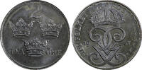 2 Öre Sweden Gustaf V Iron 1947  Choice Unc KM# 811 (857) Uncertified