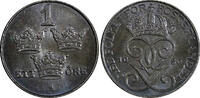 1 Öre Sweden Gustaf V Iron 1950  GEM BU KM# 810 (21 867) Uncertified
