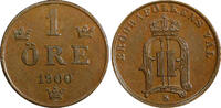 Bronze Sweden Oscar II  1900 1 Ore UNC KM# 750 (21 890) unz